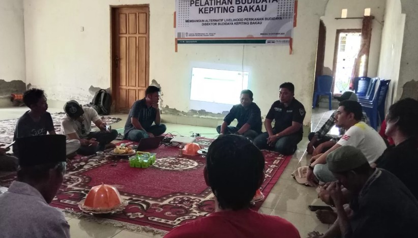 Desa Manyampa Dorong Budidaya Kepiting Bakau untuk Hidupkan Tambak Terlantar